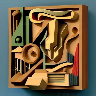 3D model Stuart Davis American artist (STL)